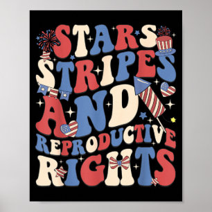 Sterne Streifen und reproduktive Rechte Unabhängig Poster