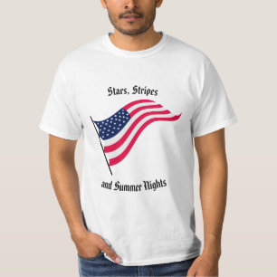 "Sterne, Streifen und Sommerabende" T - Shirt der 