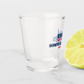 Sterne, Streifen und South Carolina 1788 Shot glas (Links)