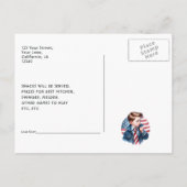 Sterne, Streifen und Spaß | Alle American Boys zum Postkarte (Rückseite)