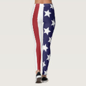 Sterne Streifen USA Leggings (Rückseite)