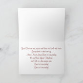 Sterne & Streifen Weihnachtskarte Feiertagskarte (Innenseite)