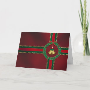 Sterne & Streifen Weihnachtskarte Feiertagskarte