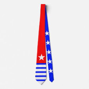 Sterne & Streifen weiß blau + Ihr Rücken. Ideen Krawatte