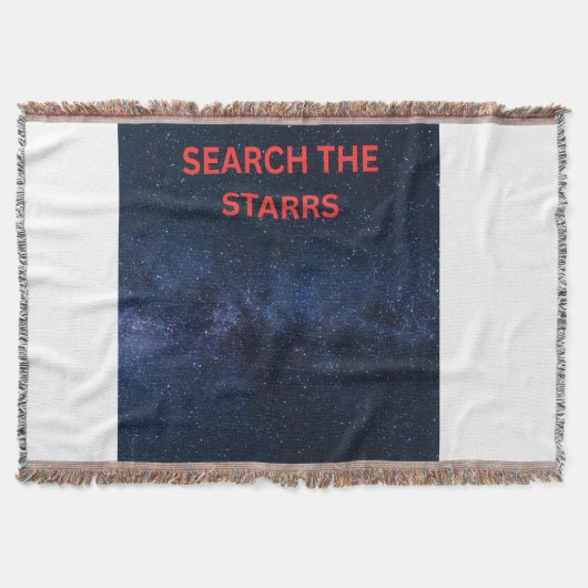 Sterne Suchen Galaxy Dreamer Wurfdecke Decke (Vorderseite)