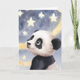 Sterne Träume: Ein neugieriger Panda erforscht die Karte