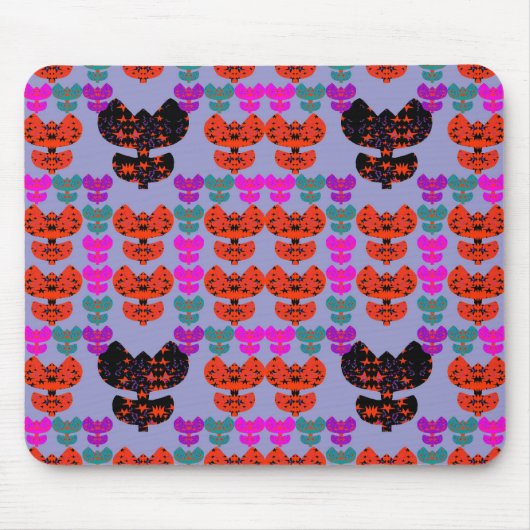 Sterne Tulpen Mousepad (Vorne)