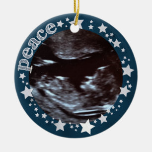 Sterne u. Freude! Sonogram-erste Keramikornament