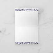 Sterne u. Quadrat-Bar-Schläger Mitzvah danken (Innenseite)