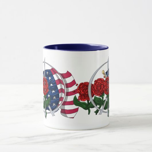 Sterne u. Rosen - Tasse (Zentrum)