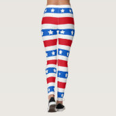 Sterne u. rotes weißes Blau der Streifen-| Leggings (Rückseite)