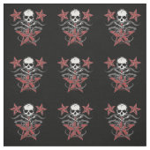 Sterne u. Schädel-Gewebe Stoff (Muster)