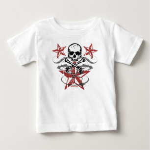 Sterne u. Schädel K Baby T-shirt