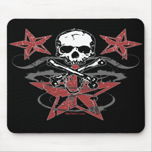 Sterne u. Schädel Mousepad