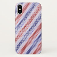 Sterne u. Streifen grafischer iPhone Fall