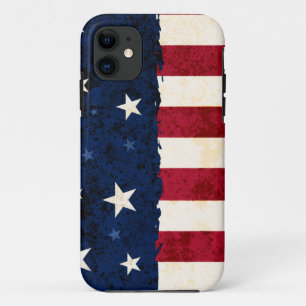 Sterne u. Streifen patriotisch iPhone 11 Hülle