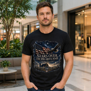 Sterne über dem Herzen Amerikas USA 250 T-Shirt