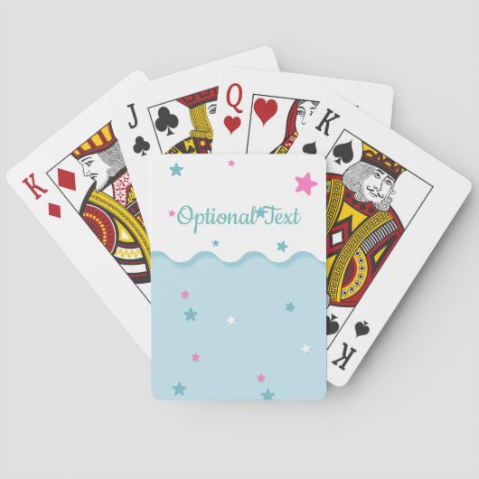 Sterne über dem Meer Spielkarten (Rückseite)