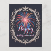 Sterne über der Stadt • 1776–2026 Einladung zur Fe Postkarte (Vorderseite)