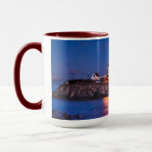 Sterne über Nubble Lighthouse in Maine Tasse (Links)