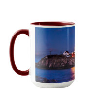 Sterne über Nubble Lighthouse in Maine