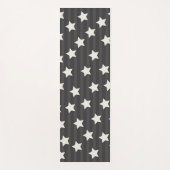 Sterne über Streifen grau Yogamatte (Vorderseite)