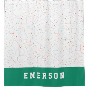 Sterne und Astronomie-Muster Duschvorhang