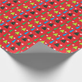 Sterne und Bäume Geschenkpapier (Ecke)