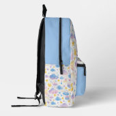Sterne und blaue Wolken Aquarellkids Bedruckter Rucksack (Links)