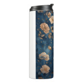 Sterne und Blume Blumenmuster Thermosbecher (Nach links gedreht)