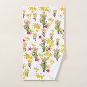 Sterne und Blumen Badhandtuch Set (Handtuch)