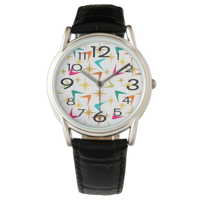 Sterne und Boomerangs Armbanduhr (Vorderseite)