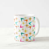 Sterne und Boomerangs Kaffeetasse (VorderseiteRechts)