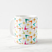 Sterne und Boomerangs Kaffeetasse (Vorderseite Links)