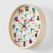 Sterne und Boomerangs Uhr (Winkel)
