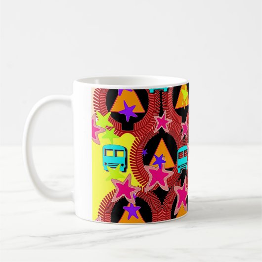 Sterne und Busse Kaffeetasse (Links)
