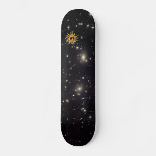 Sterne und Coole Sonnenstudios Skateboard