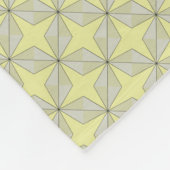 Sterne und Diamantmuster gelb Fleecedecke (Ecke)