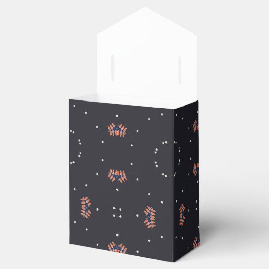 Sterne und einzigartiges Raumschiff Geschenkschachtel (Geöffnet)