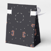 Sterne und einzigartiges Raumschiff Geschenkschachtel (Rückseite)