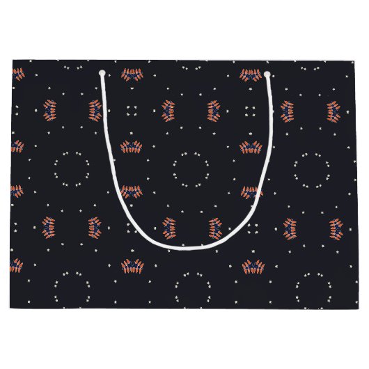 Sterne und einzigartiges Raumschiff Große Geschenktüte (Vorderseite)