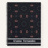 Sterne und einzigartiges Raumschiff Notizblock (Vorderseite)