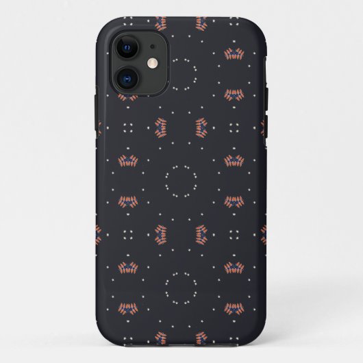 Sterne und einzigartiges Raumschiffmuster Case-Mate iPhone Hülle (Rückseite)