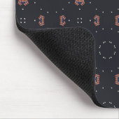 Sterne und einzigartiges Raumschiffmuster Mousepad (Ecke)