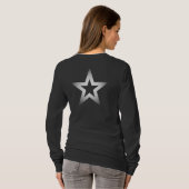 Sterne und Glitter T-Shirt (Schwarz voll)