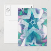 Sterne und Glitzer! Postkarte (Vorne/Hinten)