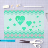Sterne und Herz Gemustert Seidenpapier (Handwerk)
