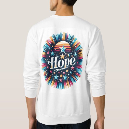 Sterne und Hoffnung Sweatshirt (Rückseite)