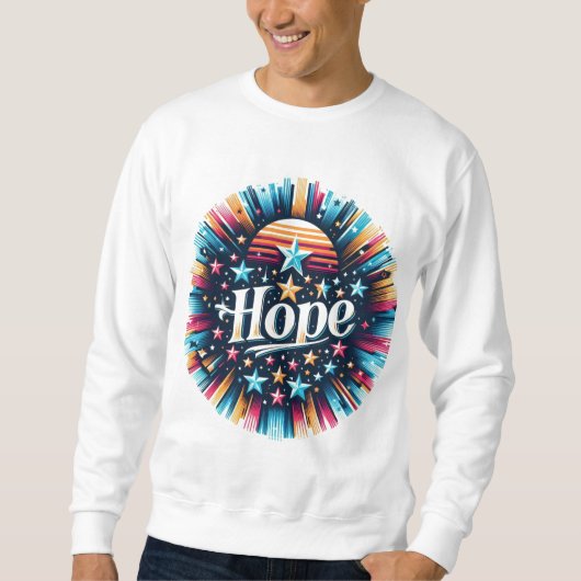 Sterne und Hoffnung Sweatshirt (Vorderseite)