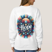 Sterne und Hoffnung Sweatshirt (Rückseite)